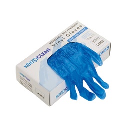 Blue Vinyl Powdered Disposable Gloves (Pack 100)